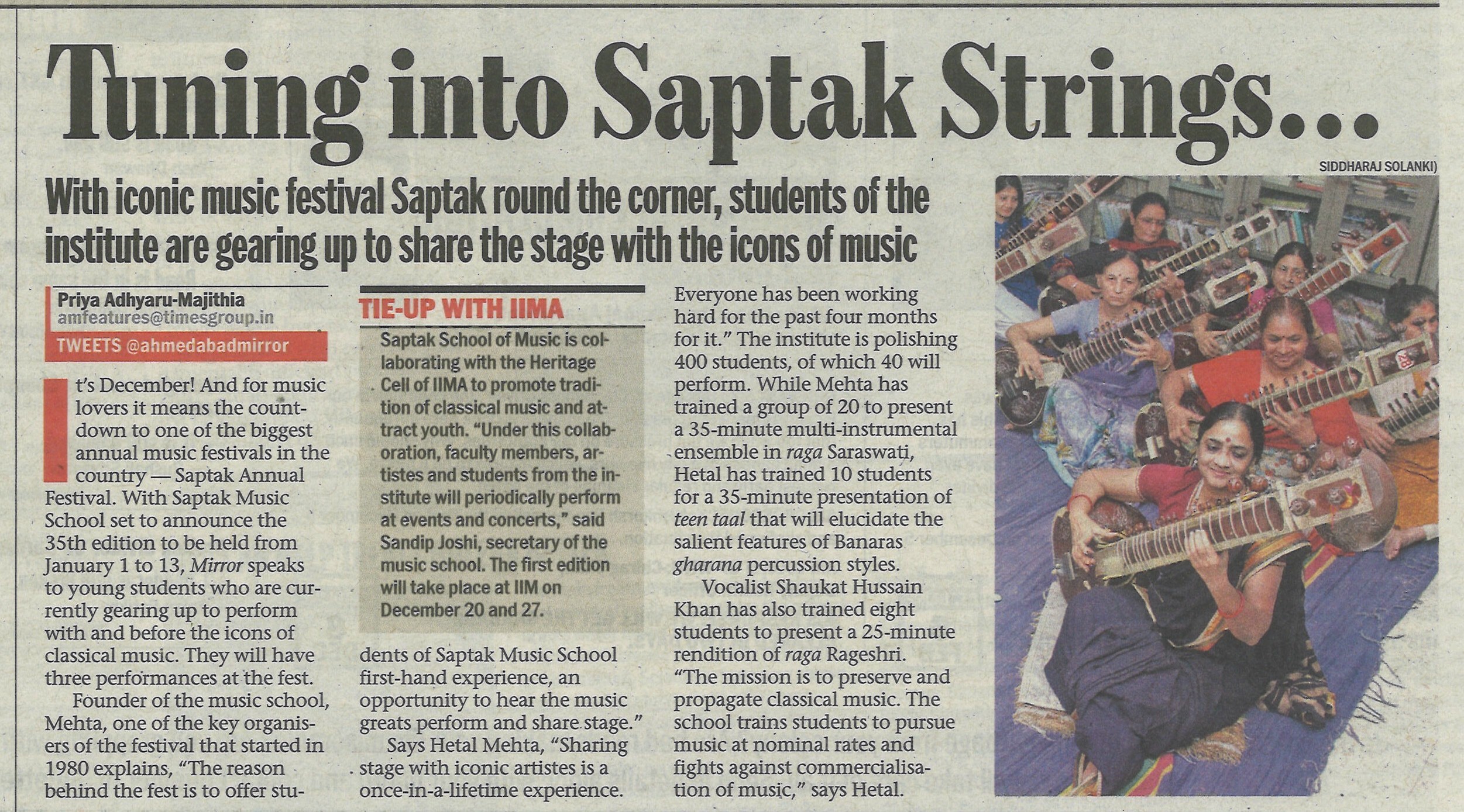 Turning Into Saptak Strings…