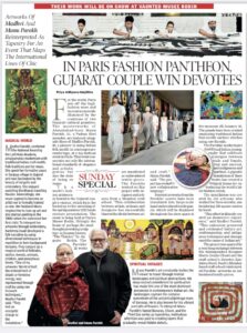 Gujarat Couple Win Devotees in Paris Fashion Pantheon